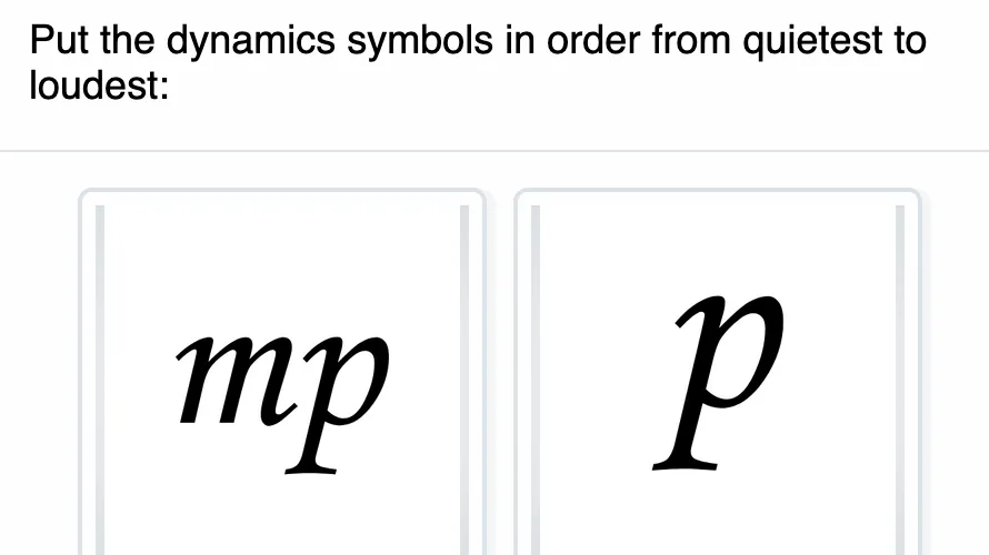 KS2 matching and ordering games for dynamics, tempo, pitch and notation
