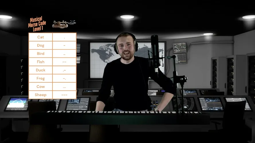 Pupil clapping and using the desk as a drum kit in Rock and Roll rhythm games