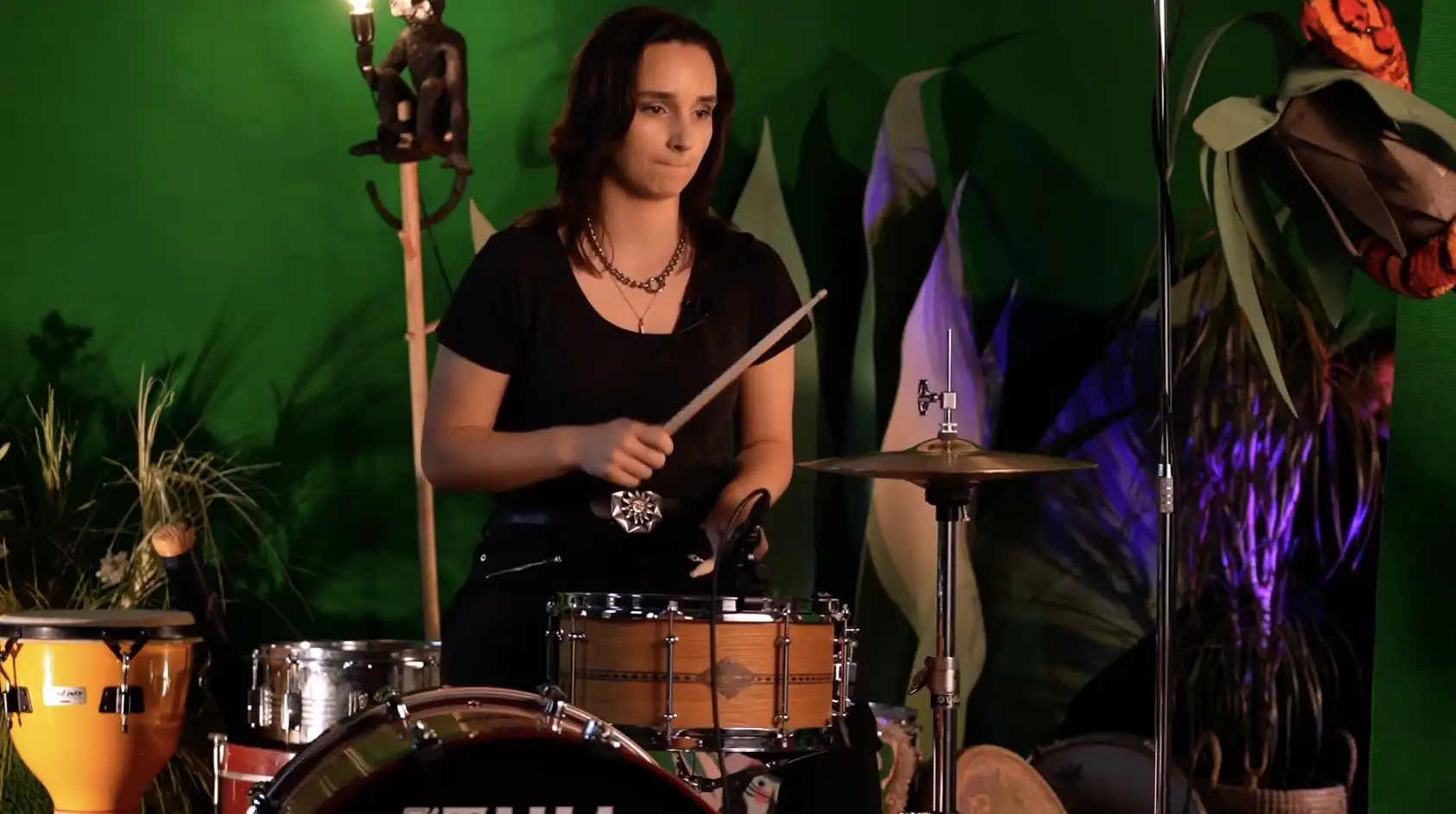Active music-making tasks such as table drumming and movement