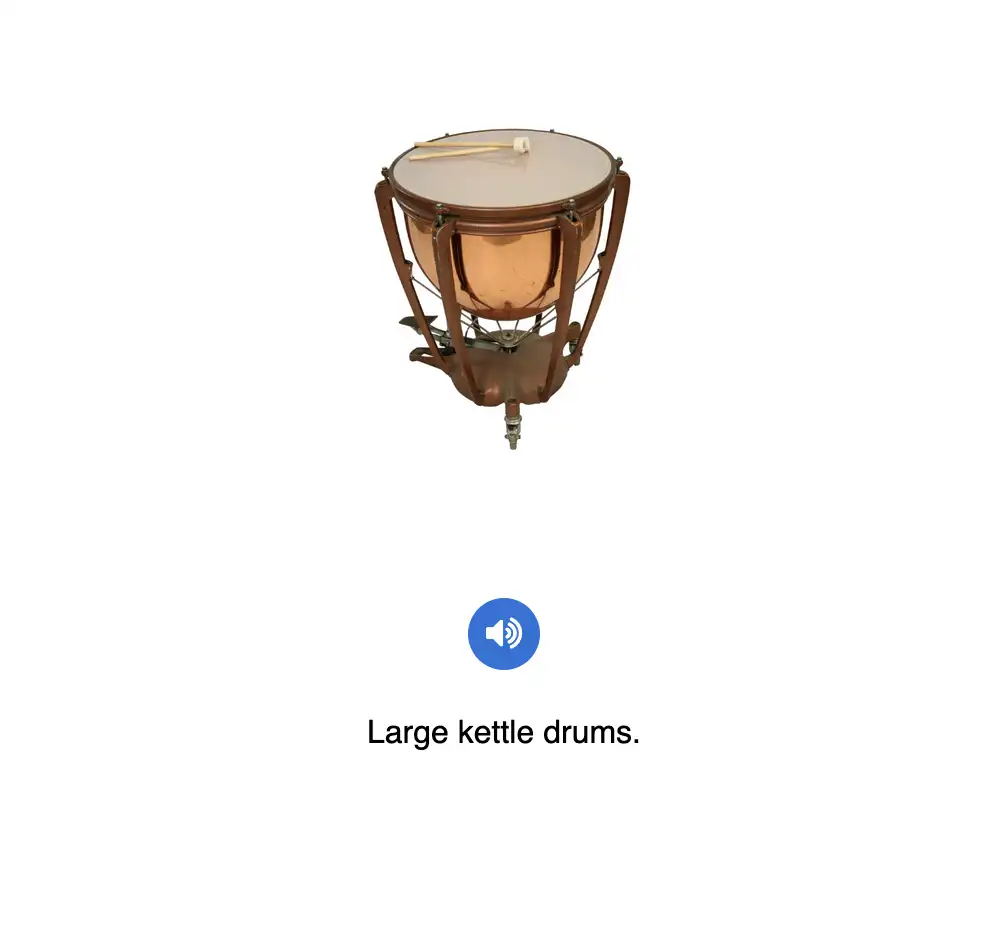 Year 1 instrument and timbre games