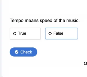 True or False